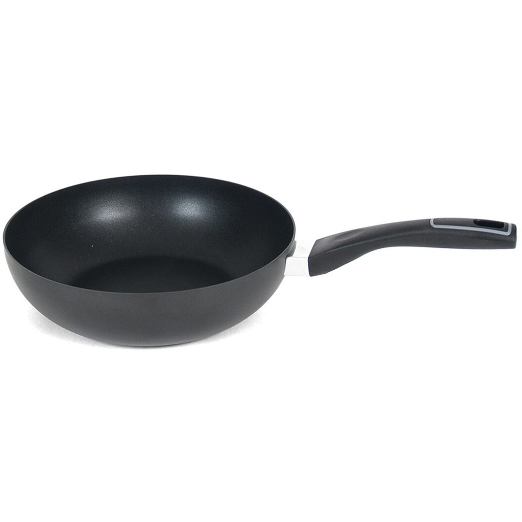Gusto zwarte wokpan voor alle hittebronnen 28 cm